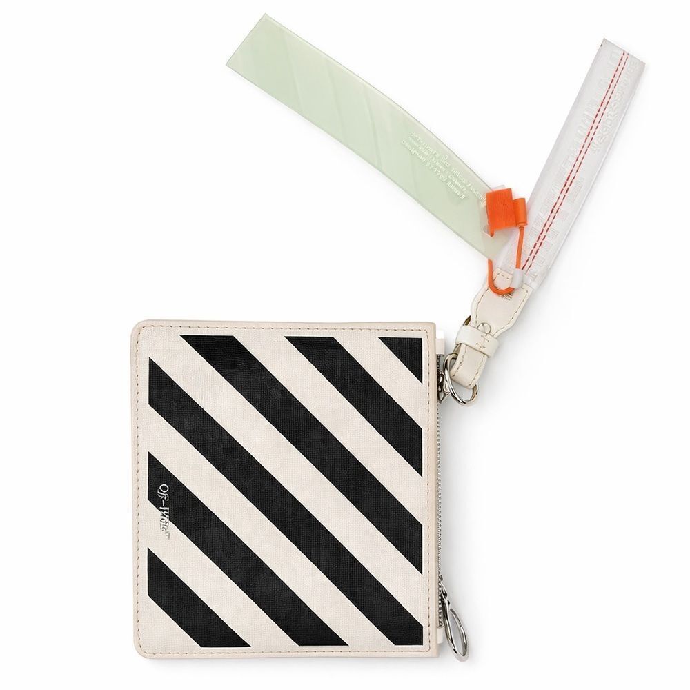 Off-White Diagonal Stripe Pouch - Picture 2 of 3